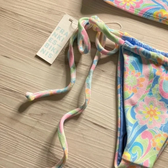Frankie’s Bikinis Terry Bralette Bikini Top | Skimpy Terry Tia Bikini Bottom - Picture 9 of 16